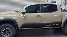 Pair TRD Tacoma Rocker Panel Side Vinyl Stickers Decal fit to Toyota Tacoma Tundra all years 2