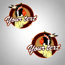 Native American Indian Custom Vinyl Decal Set_3