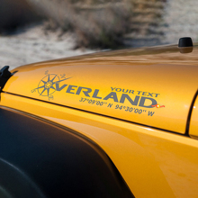 Overland Custom Hood Vinyl Decal for Jeep Rubicon_3