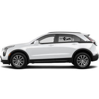 2 New Decal Doors  Underline Sticker Lines Triple Thin Lines Classic Stripe for Cadillac XT4