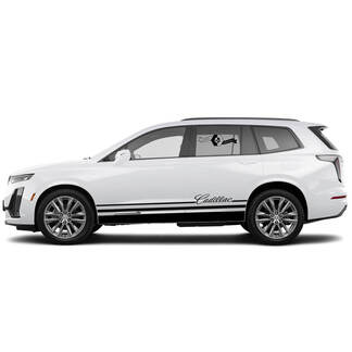 2 New Decal Door Up Classic Sticker Lines Stripe wide for Cadillac XT6