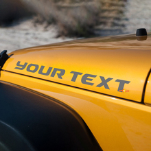 Custom Hood Vinyl Decal for Jeep Wrangler JK_2