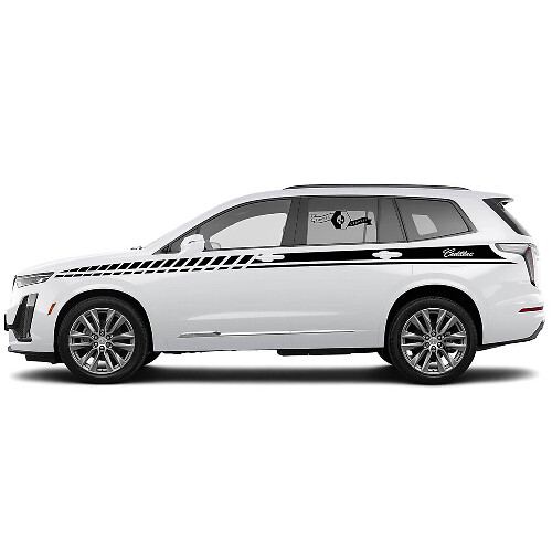 2 New Decal Sticker Doors Up Accent  Lines Wrap vinyl Decal for Cadillac XT6