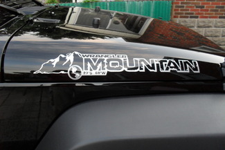 2 Jeep Rubicon Mountain JK Hood Sticker Decal