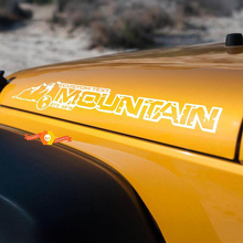Rubicon Mountain Hood Sticker Decal for Jeep Rubicon JK 2