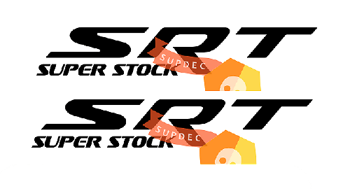 SRT Super Stock Side Vinyl Decal Sticker for Dodge Charger