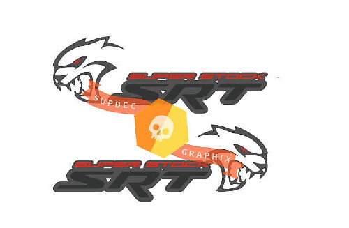 STR Super Stock Side Vinyl Decal Sticker for Dodge Challenger