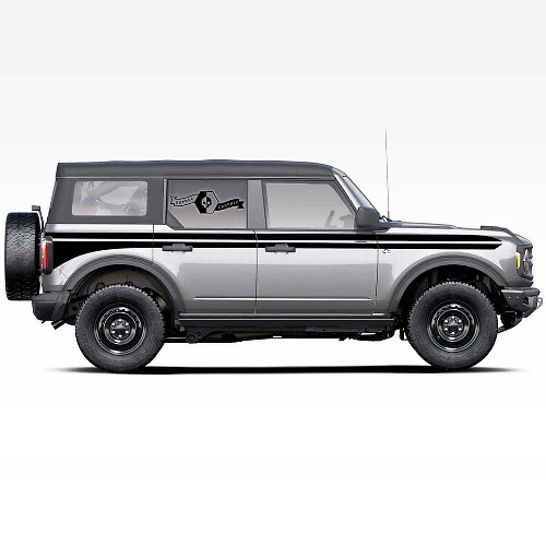 Double Side Stripes Vinyl Decal for Musclecar horse 2021 