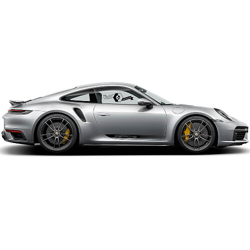 2 Porsche 911 Porsche Carrera Turbo S Classic Side Stripes Doors Kit Decal Sticker 