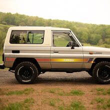 1989 Toyota Land Cruiser Side Retro Vintage Rocker Panel Stripes Sticker Decal Graphics 2