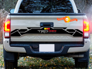Tailgate Rear Vinyl Decal Vintage Colors TRD 4x4 Off Road for Toyota Tacoma Sticker TEQ 