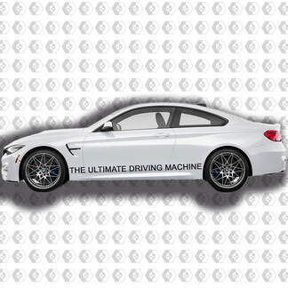 The Ultimate Driving Machine BMW M Performance Set Of Side Decals For M4 F82 F83 M3 440 340