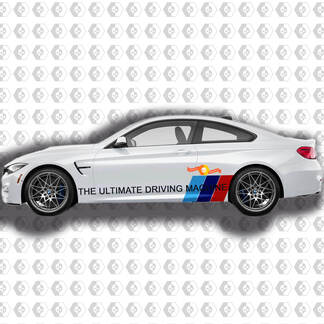 The Ultimate Driving Machine BMW M colors Set Of Side Decals For M4 F82 F83 M3 440 340