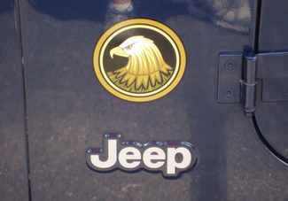 Jeep Wrangler Rubicon Golden-Eagle TJ YK JK Vinyl Sticker Decalcomania
