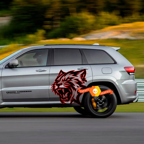 2 Color Side Vinyl Sticker Decal Graphic for Jeep Grand Cherokee TrackHawk