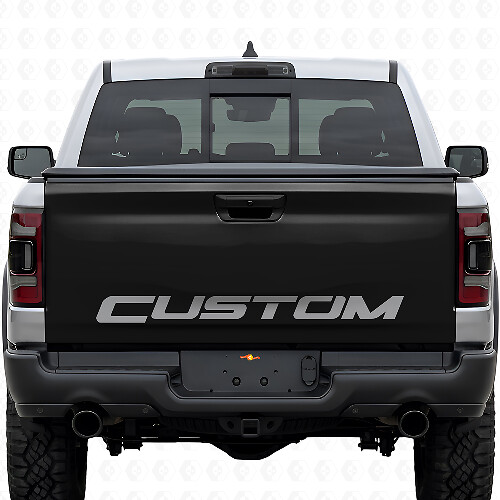 Custom Lettering Blackout Tailgate Vinyl Decal for Dodge Ram Rebel