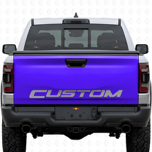 Custom Lettering Blackout Tailgate Vinyl Decal for Dodge Ram Rebel_2