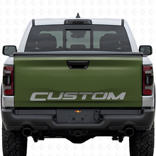 Custom Lettering Blackout Tailgate Vinyl Decal for Dodge Ram Rebel_3