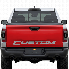 Custom Lettering Blackout Tailgate Vinyl Decal for Dodge Ram Rebel_4