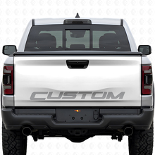 Custom Lettering Blackout Tailgate Vinyl Decal for Dodge Ram Rebel_5