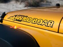 2 Jeep Rubicon Wild Boad Mountain JK Hood Sticker Decal 2