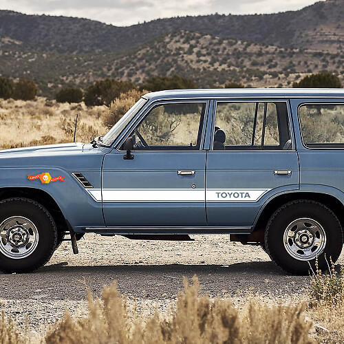 Branded Outline Side Stripes Vinyl Decal Kit for Toyota Land Cruiser FJ60