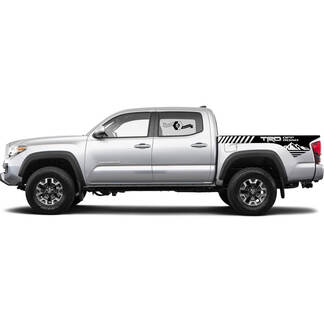 2 Decal sticker kit For Toyota Tacoma Trd Mountains Bed Decal Sticker Graphic Side WRAP