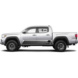 2 Decal sticker kit For Toyota Trd Tacoma Stripe Doors Wrap Rocker Panel Decal Sticker Graphic 
