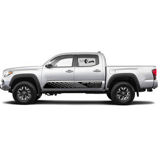 2 Decal sticker kit For Toyota Trd Off Road Tacoma Stripe Doors Wrap Rocker Panel Decal Sticker Graphic 