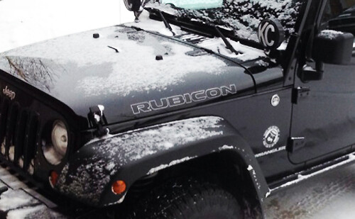 Rubicon Hood Circuit Vinyl Sticker Any Colors for Jeep CJ TJ YK JK XJ