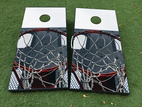 Basketball Hoop Cornhole Board Vinyl Wrap Decal Kit_1