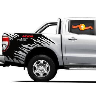 4×4 Off Road Truck Splash side bed Graphics Decals for Ford Ranger 4