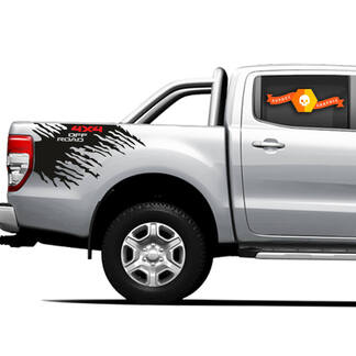4x4 Off Road Truck Splash side bed Graphics Decals for Ford Ranger 5
