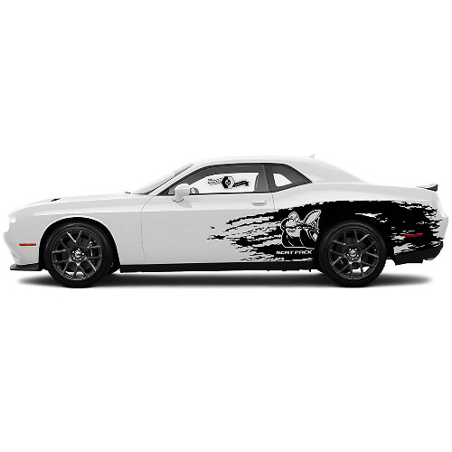 Pair decals Splash Side Vinyl Decals Stickers for Dodge Challenger