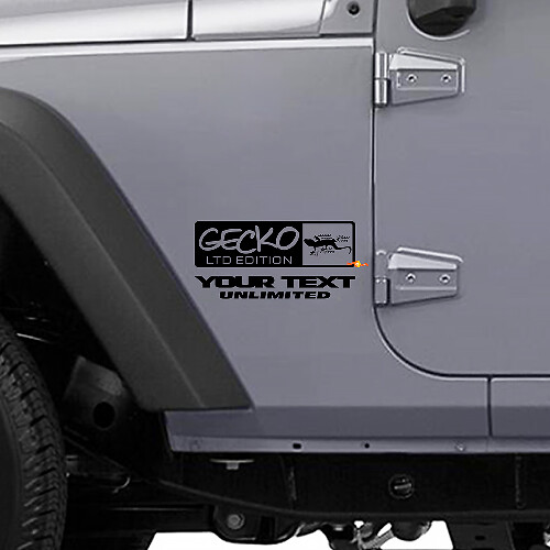 Gecko LTD Style Side Vinyl Decal for Jeep Wrangler Rubicon