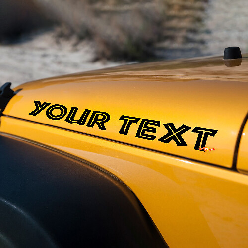 Islander Style Inscription Hood Vinyl Decal for Jeep Wrangler 