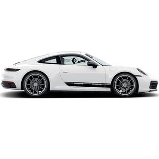 2 Porsche 911 Porsche Carrera Rocker Panel outline Side Stripes Doors Decal
