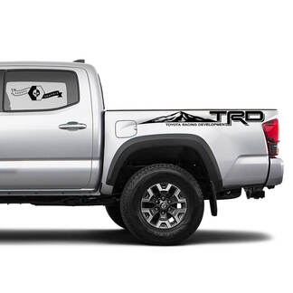 2X Tacoma Toyota TRD Off Road Truck Bed Mountains side Decals Vinyl Stickers Montains Racing Development