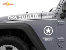 USN USS Curts FFG-38 Military Side Vinyl Decal for Jeep Wrangler_2