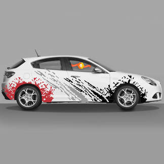 2x Doors Body Decal fits Alfa Romeo Giulietta decals Vinyl Graphics,  Fire And Road 2021