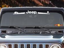 Jeep Mountain Rubicon CJ XJ YJ TJ Windshield Sticker Decal 2