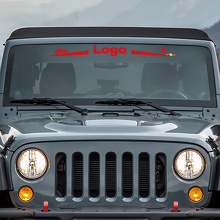 Mountain Style Logo Windshield Vinyl Decal for Jeep Wrangler Rubicon_3
