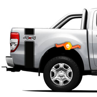 Side bed bands 4x4 graphic Vinyl sticker for Ford Ranger 2021 