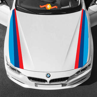 Side Hood stripes M colors for BMW any generations and models