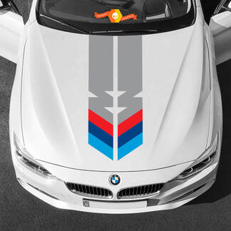 Both Hood stripes M Power M colors for BMW any generations and models