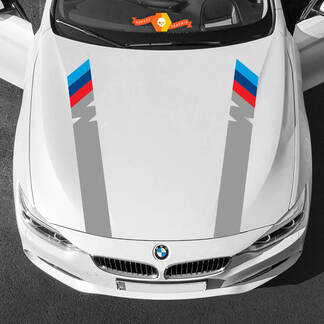Both Hood stripes M Power M colors for BMW any generations and models 2