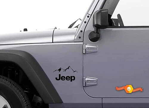 Mountain Hood Colors Sticker Decal for Jeep Wrangler Mountain JK