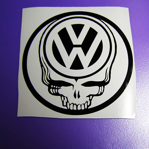 Skull Vinyl Decal Sticker Set for Volkswagen