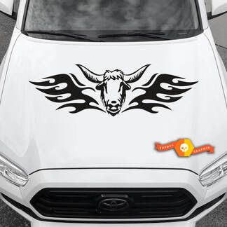 Any Car Hood Vinyl Decals Graphic Stickers Car hood drawing bull new 2022