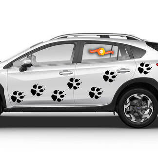 Vinyl Decals Graphic Stickers side сar Toyota many dog tracks drawing new 2022